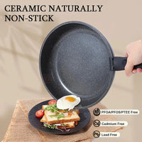 4PCS Cookware Sets Nonstick Frying Pans Skillets Set with Detachable Handle Kitchen Cooking Pans Compatible with All Stovetops