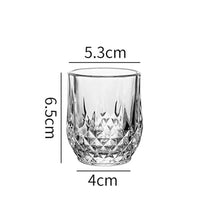 6pcs Sets Luxury Wine Glasses Transparent Glass Cup Exquisite Cocktail Glass European Style Whiskey Glass Bar Brandy Beer Cups
