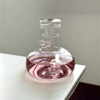 Glass Decanter Pink Butterfly Decor Elegant Goblet Wine Decanter Home Party Women's Wine Glass Dining Table Kettle Drinkware