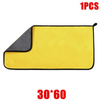 1/2/6pcs Microfiber Cleaning Towel Car Cleaning Cloths Professional Detailing Car Drying Microfiber Towel Wash Towel Accessories