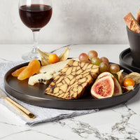 16-piece ceramic tableware set, 4-piece set, black plate and bowl tableware set, dishwasher-cleaned, microwaveable, black matte