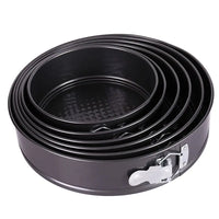 1Pc 12/16/20/24/28cm Carbon Steel Baking Mould with Removable Bottom Non Stick Leakproof Cake Baking Pan Durable Cake Mould