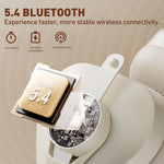 Oneodio F4 Retro Wireless Bluetooth Headphones Hi-Res Audio On Ear Bluetooth 5.4 Headset With Microphone Metal HiFi Headphones