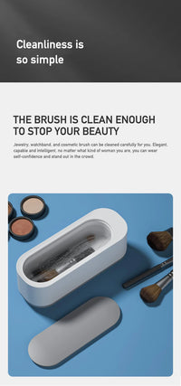 Ultrasonic Cleaning Machine Vibration Cleanser Wash Cleaner Jewelry Glasses Cleaner Watch Cleaning Makeup Brush Cleaning Tool