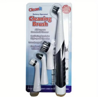 Leaning Brush Cleaning Tool With 4 Brushes Multifunctional Electric Cleaning Brush Cleaning Supplies