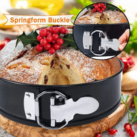 1Pc 12/16/20/24/28cm Carbon Steel Baking Mould with Removable Bottom Non Stick Leakproof Cake Baking Pan Durable Cake Mould