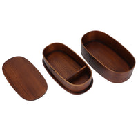 Food Storage Containers 2 Layer Japanese  Box Wooden Food Storage Containers for Kids Adults Hiking Climbing  School