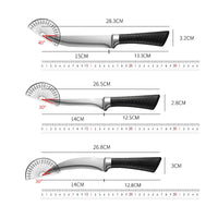 Kitchen Bone Removal Knife Kitchen Knife Made of Stainless Steel Sharp and Curved Blade with a Knife Sheath and Anti-Slip Handle