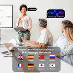 3-in-1 AI Translator Earbuds 144 Languages Noise Cancelling Bluetooth 5.3 Headset Instant Translator Smart Voice Real Time