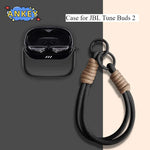 for JBL Tune Buds 2 Case Protective Cover with Lanyard Soft Silicone Earbuds Shells Accessories