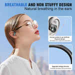 Open Ear Bluetooth Earphones AI OWS Sports Wireless Headphones with Mic Powerful Bass AI Translator Earbuds Waterproof Long Life