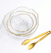 Glass Salad Bowl Clear Large Serving Bowl for Fruit Dessert Trifle Pasta Yogurt Ice Cream Mixing Bowl Kitchen Party