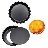 Baking Cake Molds Non-Stick Tart Quiche Pans Pan with Removable Bottom Pie Pizza Mould Cup Bakeware Kitchen Tool Accessories