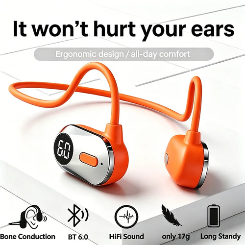 VV11-NEW Wireless Sports Headphones Against-the-Ear Earphone Sports Wireless Headphones Ear Hook Headset for Running Driving