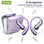 HTC NE23 Earphones Bluetooth V6.0 Open-Ear Wireless Headphones AI Translator Earbuds HD Call