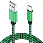 USB Type C Cable 2.4A Fast Charging Nylon Braided Wire Charger Cable For Samsung Huawei Xiaomi Android Mobile Phone Accessories