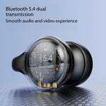 Wireless Headphones Bluetooth Headset With Mic Handsfree Noise Canceling Earphones Clip Ear Music Sports Gaming Earplug