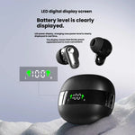 MINI55-Wireless Headphones, High-Fidelity Stereo Headphones, With Noise Cancellation Feature and LED Display, Mini Headphones