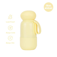 450ml Thermal Water Bottle With Handle For Students,Double-layer Stainless Steel Vacuum Drinkware,Gifts,Camping Thermos Cup/Mug