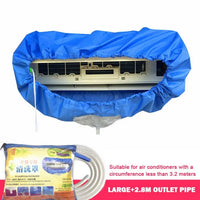 2.4/3.2m Home Air Conditioning Cleaning Cover Full Set with Water Pipe Waterproof AC Wash Kit Tools
