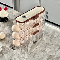 Egg storage box, special food grade rolling fresh-keeping rack for refrigerator