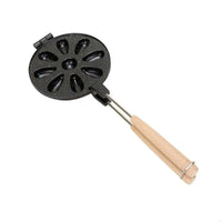 9 Pocket Round Baking Tool For Home Use Durable Metal Build Perfect For Family Breakfast And Snacks 37JD