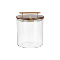 Beverage Dispenser Glass Drink Dispenser W Support Faucet Cold Drink Jar Wooden Stand Serving Ware Easy to Clean Party Equipment