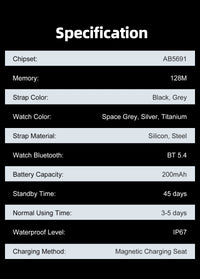 New Ultra Thin Smart Watch Men 1.96' AMOLED HD Pixel Display Always Show Time BT Call Reminder Smartwatch Ladies For Android iOS