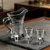 10ml/100ml Liquor Cup Bar Ancient Imperial Cup Creative Antique Wine Bottle Whiskey Glass Drinkware Creative Antique Wine Glass