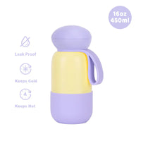 450ml Thermal Water Bottle With Handle For Students,Double-layer Stainless Steel Vacuum Drinkware,Gifts,Camping Thermos Cup/Mug