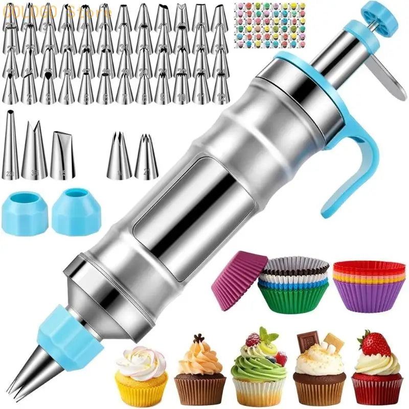 Stainless Steel Ice Tool Set With 100 Baking Cups For Cake Decoration D0LD