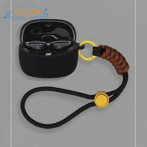 For JBL TUNE Buds 2 Case Lanyard Pendant Silicone Soft Case Cute JBL TUNE Buds 2 Shockproof Shell Protective Sleeve