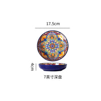 Ceramic Tableware Set Rice Bowl Serving Plate Creative Cutlery Soup Plate Noodle Handle Bowl Sauce Dish Steak Salad Fruit Plate