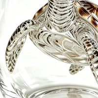 Blue Ringed Octopus Glassware 420ml 2D Clear Novelty Coastal Marine Animal Drinking Glass for Juice Milk Coffee Housewarming
