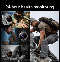 Newly Durable 1400mAh Large Battery Smart Watch Men 1.7" HD Screen IP68K Waterproof LED Flashlight Sports BT Call Smart Bracele