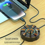 USB 2.0 HUB 10 Ports Adapter High Speed Multi USB2.0 Splitter Power Adapter 7 Port Expander for PC Laptop Computer Accessories