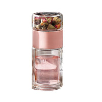 D5 Double Glass Water Bottle Tea Drink Items Bottle Infuser Tumbler Drinkware Gym Water Bottle Children Travel Sports Cup Bottle