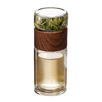 D5 Double Glass Water Bottle Tea Drink Items Bottle Infuser Tumbler Drinkware Gym Water Bottle Children Travel Sports Cup Bottle
