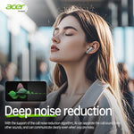 Acer Ohr503 Wireless Bluetooth Headphones with In-Ear Design, High-Definition Sound Quality, Noise Reduction for Calls, Comfortable Fit, Suitable for Sports, Running, and Cycling, Compatible with Mobile Phones and Tablets