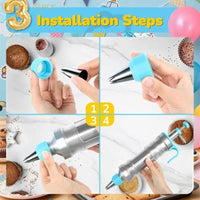 Stainless Steel Ice Tool Set With 100 Baking Cups For Cake Decoration D0LD