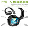 HTC NE58 Wireless Earphones Bluetooth LED Touch Screen AI Translate Earbuds HiFi Sound HD Call