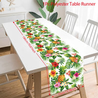Hawaiian Garland Table Runner Hawaii Luau Tropical Party Decor Kids Favors Tableware ALOHA Summer Beach Birthday Party Supplies