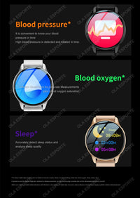 Smart Watch 1.77" HD AMOLED Screen Bluetooth Call Health Monitor Smartwatch Men Women Fitness Sports Watche For Android IOS HT30