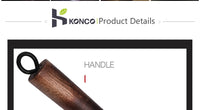 Konco Iron Wok Cast Iron Pan Non-Coated Pot General Use for Gas and Induction Cooker 32cm Chinese Wok Cookware Pan Kitchen Tools