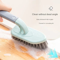 360° Deep Cleaning Brush, Sturdy Bristles Handle for Bathroom Kitchen Tile Floor Corner To Surface Scrub Tool Corner Cleaning Br