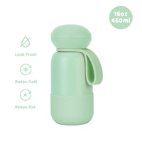 450ml Thermal Water Bottle With Handle For Students,Double-layer Stainless Steel Vacuum Drinkware,Gifts,Camping Thermos Cup/Mug
