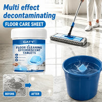 Floor Cleaning Effervescent Tablets, Deep Cleans Grease & Dust, Kitchen, Bathroom, Living Room, Easy Dissolve, Fresh Home