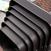 Baking Tools With Buckle Square Cake Pan Removable Bottom Carbon Steel Baking Tray Reusable Non-Stick Chiffon Cake Mold Bread