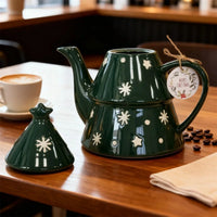 Ceramic Christmas Coffee Mug Cup Teapot Tree Plate Candy Dish Cake Tray Nordic Party Kitchen Tableware Drinkware Gift Decor