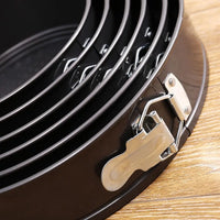 1Pc 12/16/20/24/28cm Carbon Steel Baking Mould with Removable Bottom Non Stick Leakproof Cake Baking Pan Durable Cake Mould